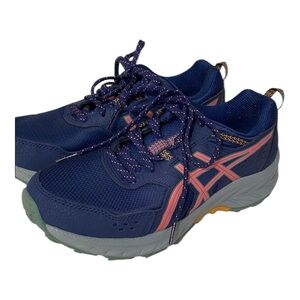 Asics Blue and Pink Running Shoes